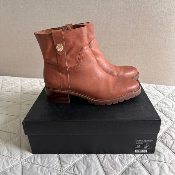 Coach Shoes - Coach Tan Boots Size 10